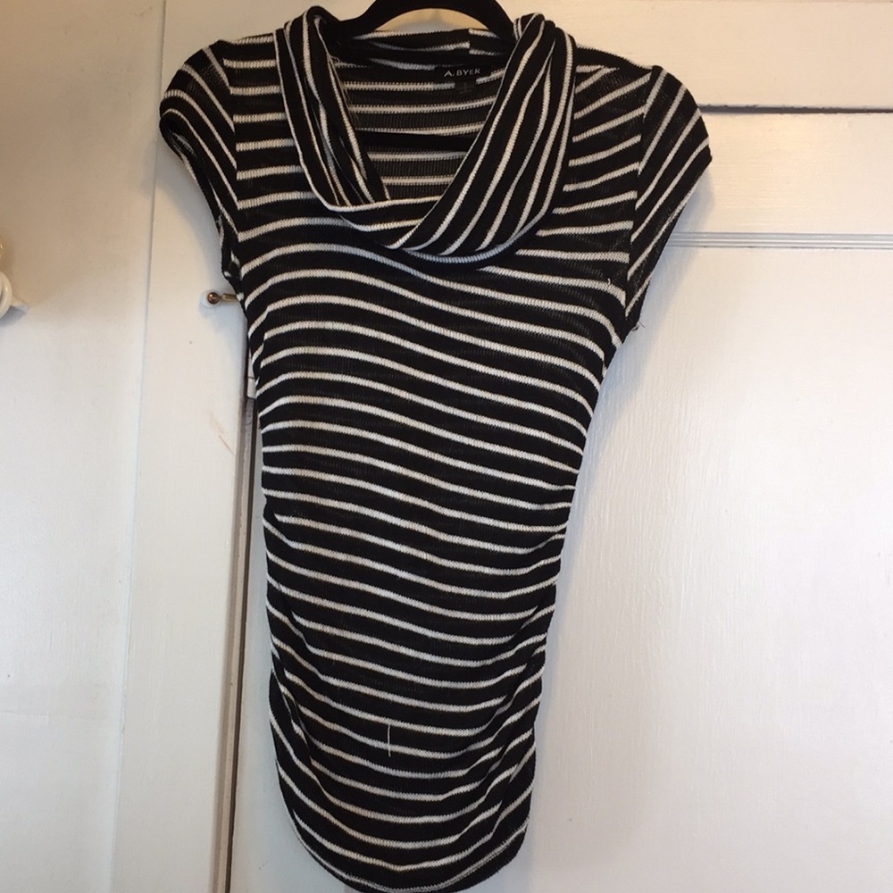 Black striped blouse